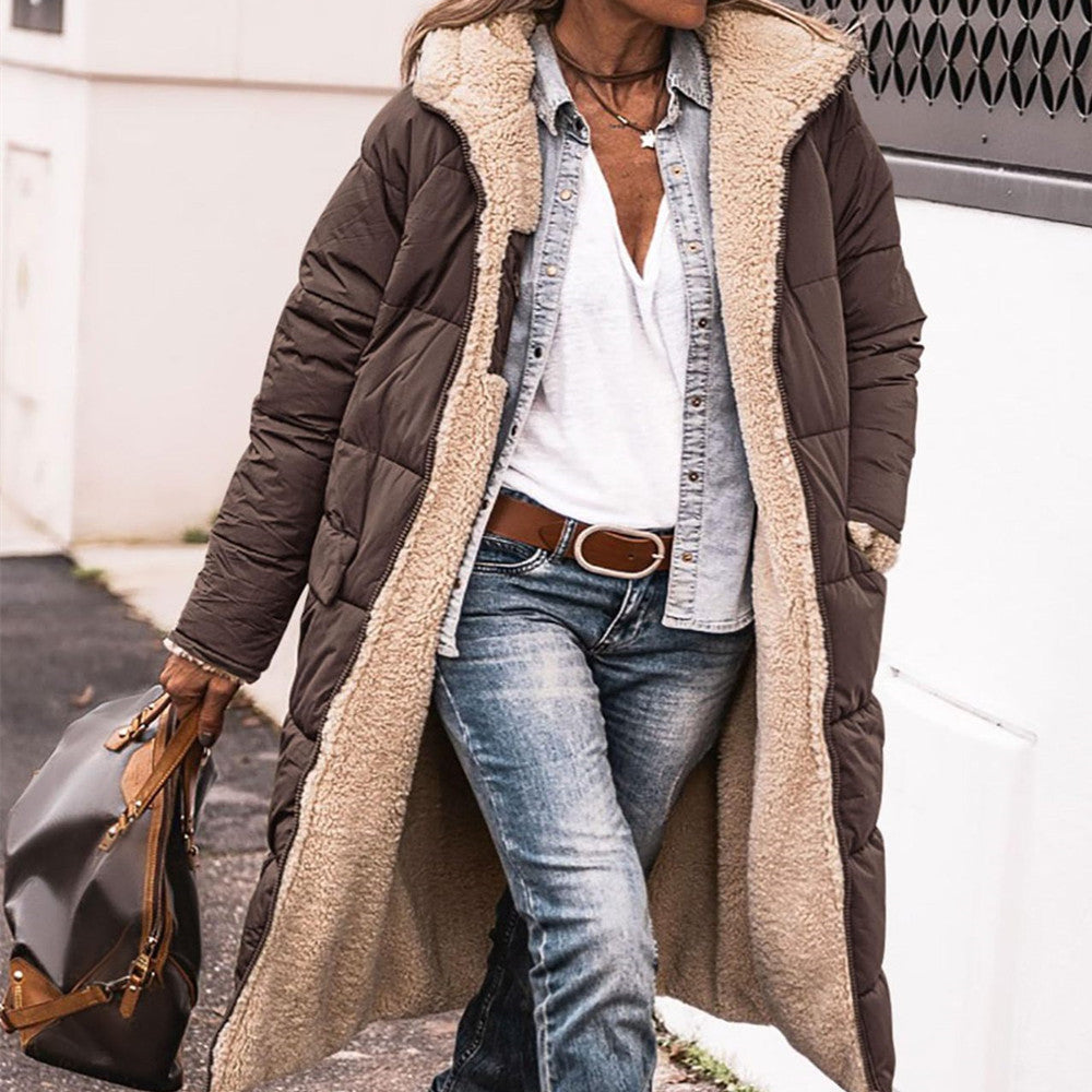 Women's Hooded Double-Sided Long Coat