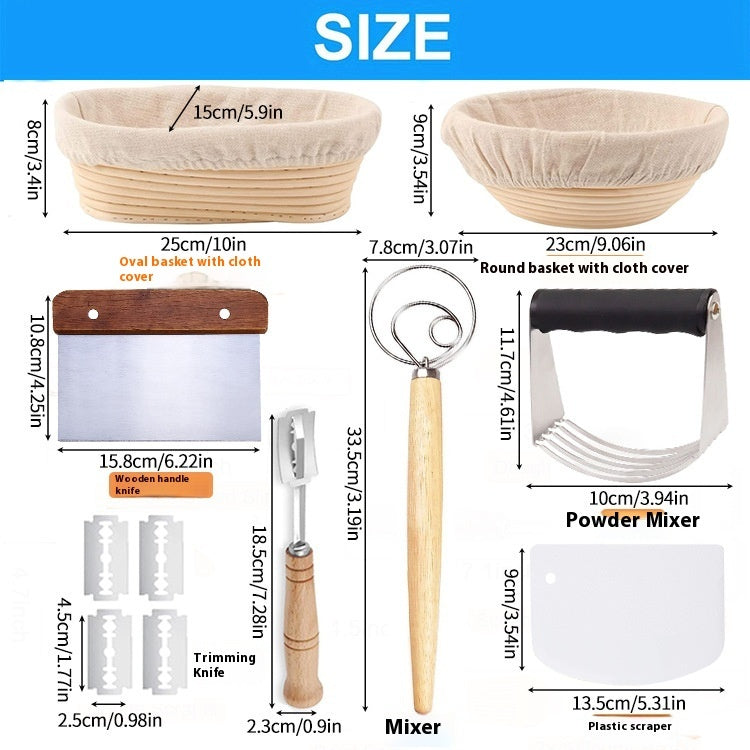 Scraper Blender Oval Baking Tool Suit