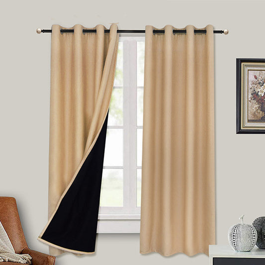 Full Blackout Curtain With Black Lining