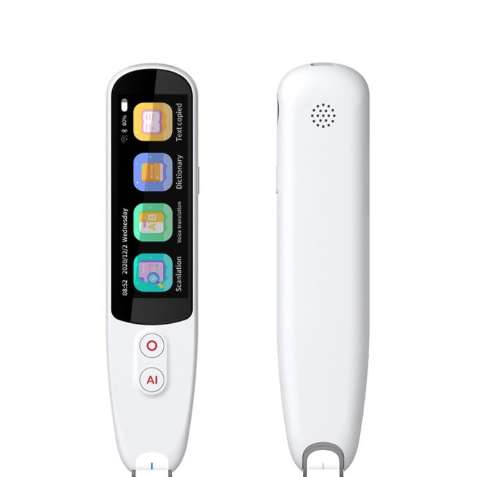 12 language translation device with touchscreen display and intuitive interface for easy communication