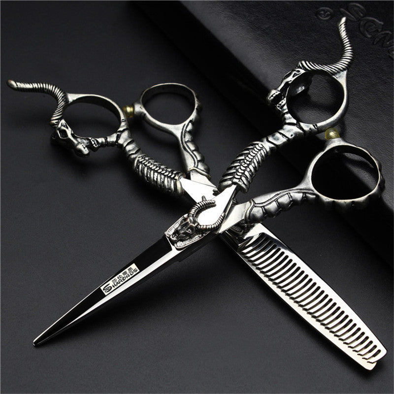 Professional Hair Cutting Shears – 6″ Flat & Thinning Salon Scissors