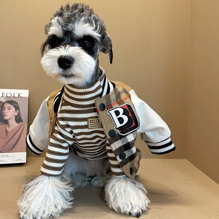 Insulated Pet Vest for Schnauzers, Bichons, Teddies, and Shiba