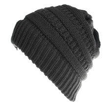 Mixed Color Knitted Wool Hat Ladies Ponytail Hat