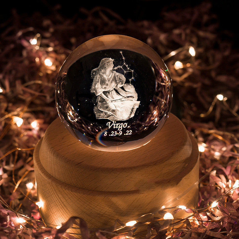Constellation crystal ball music box
