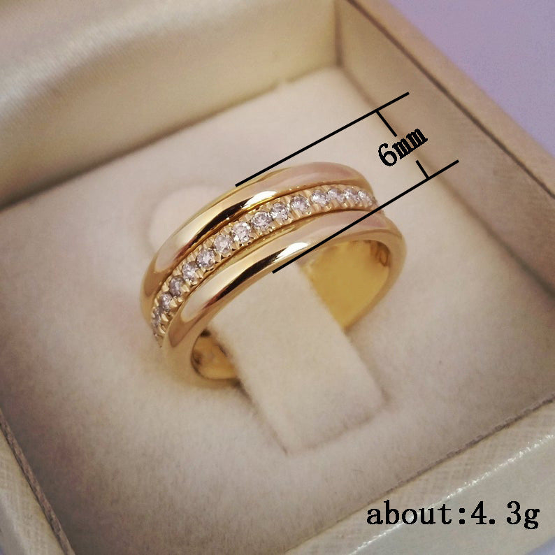 Gold and Silver Rhinestone Ring
