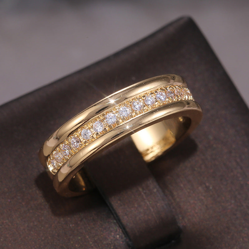 Gold and Silver Rhinestone Ring