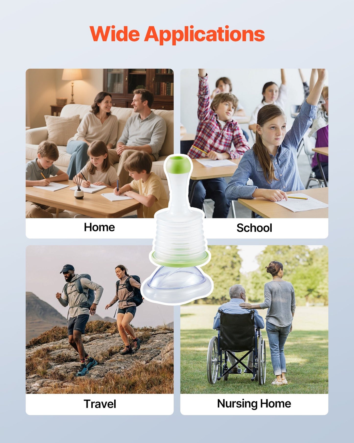 “Family Choking Rescue Device – Portable Airway Clear Suction Kit with 3 Masks, Safe & Easy Anti-Choking Aid for All Ages”