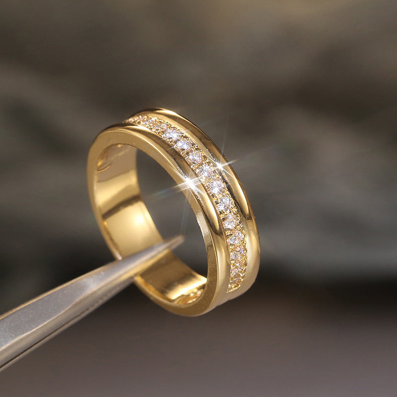 Gold and Silver Rhinestone Ring