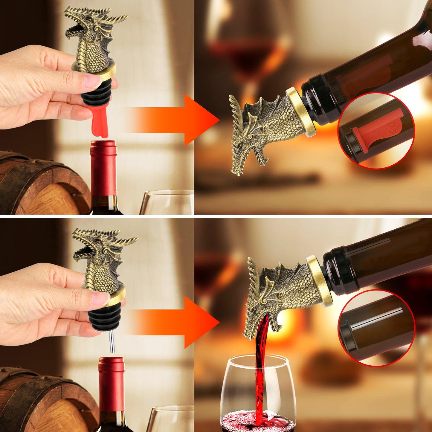 Faucet Wine & Bottle Stopper Dispenser