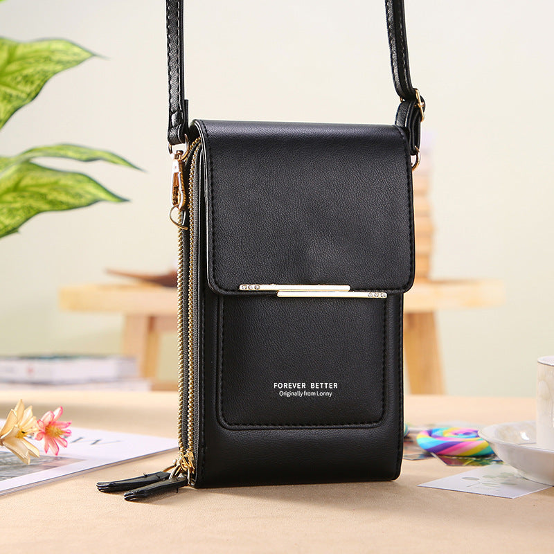 Touch Screen Mobile Phone wallet Small Crossbody purse