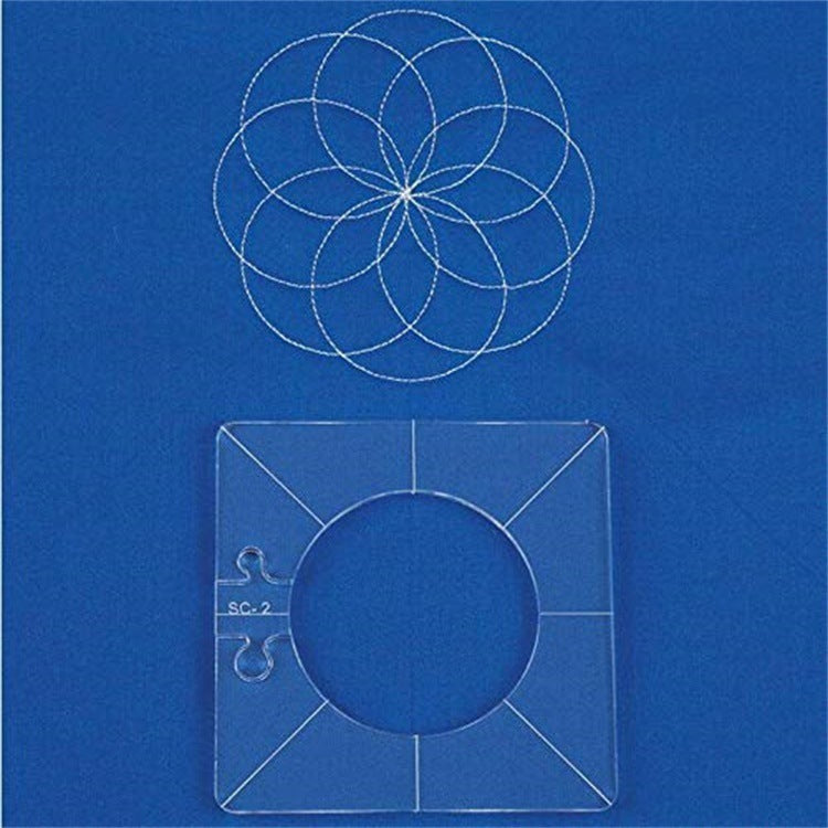 Sewing machine marking scale