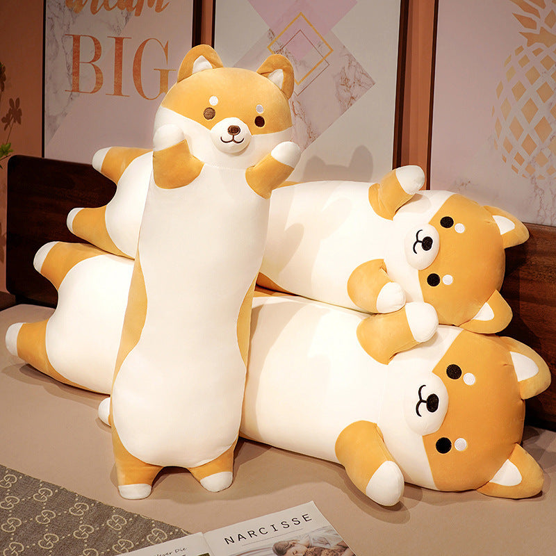Giant Shiba Plush Pillow – Cute Bed & Couch Backrest Cushion