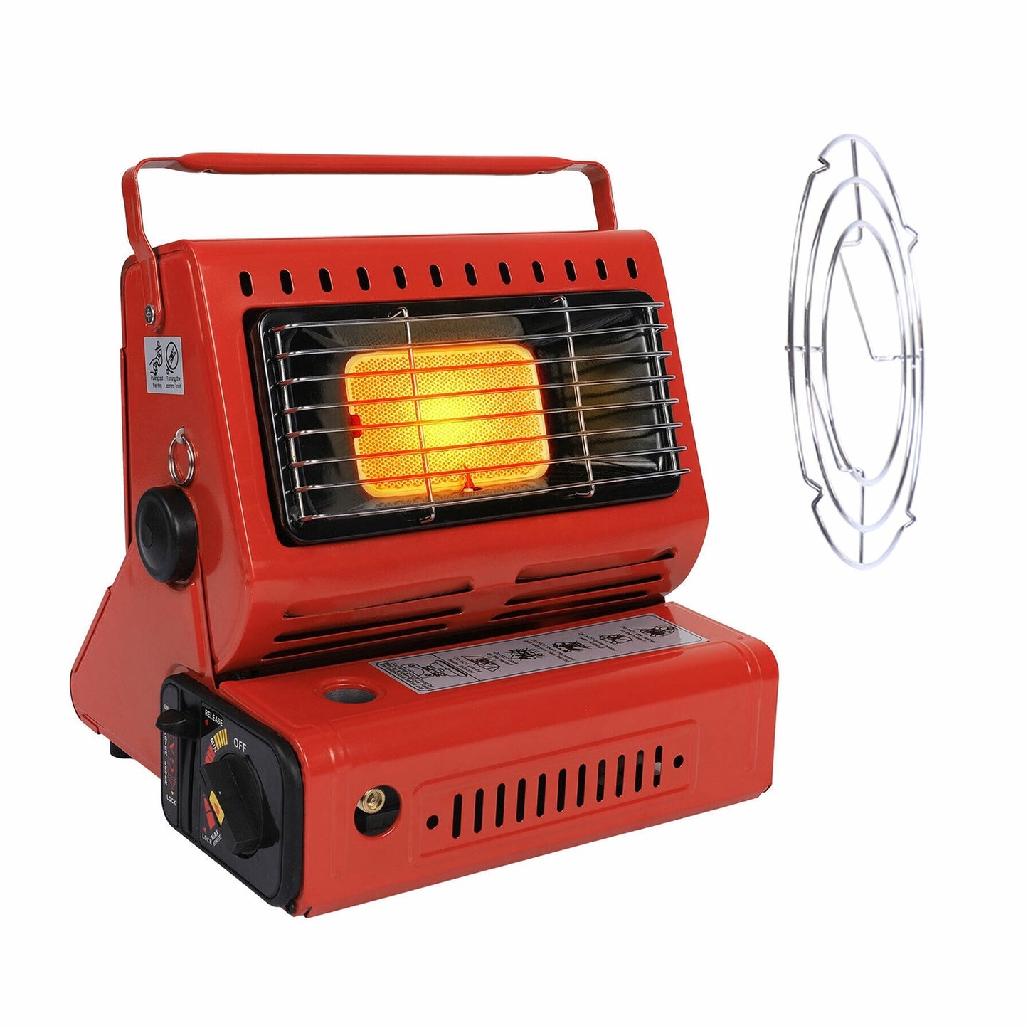 2 In 1 Portable Outdoor Butane Gas Heater & Cooking Stove Cooker For Camping Fishing RV