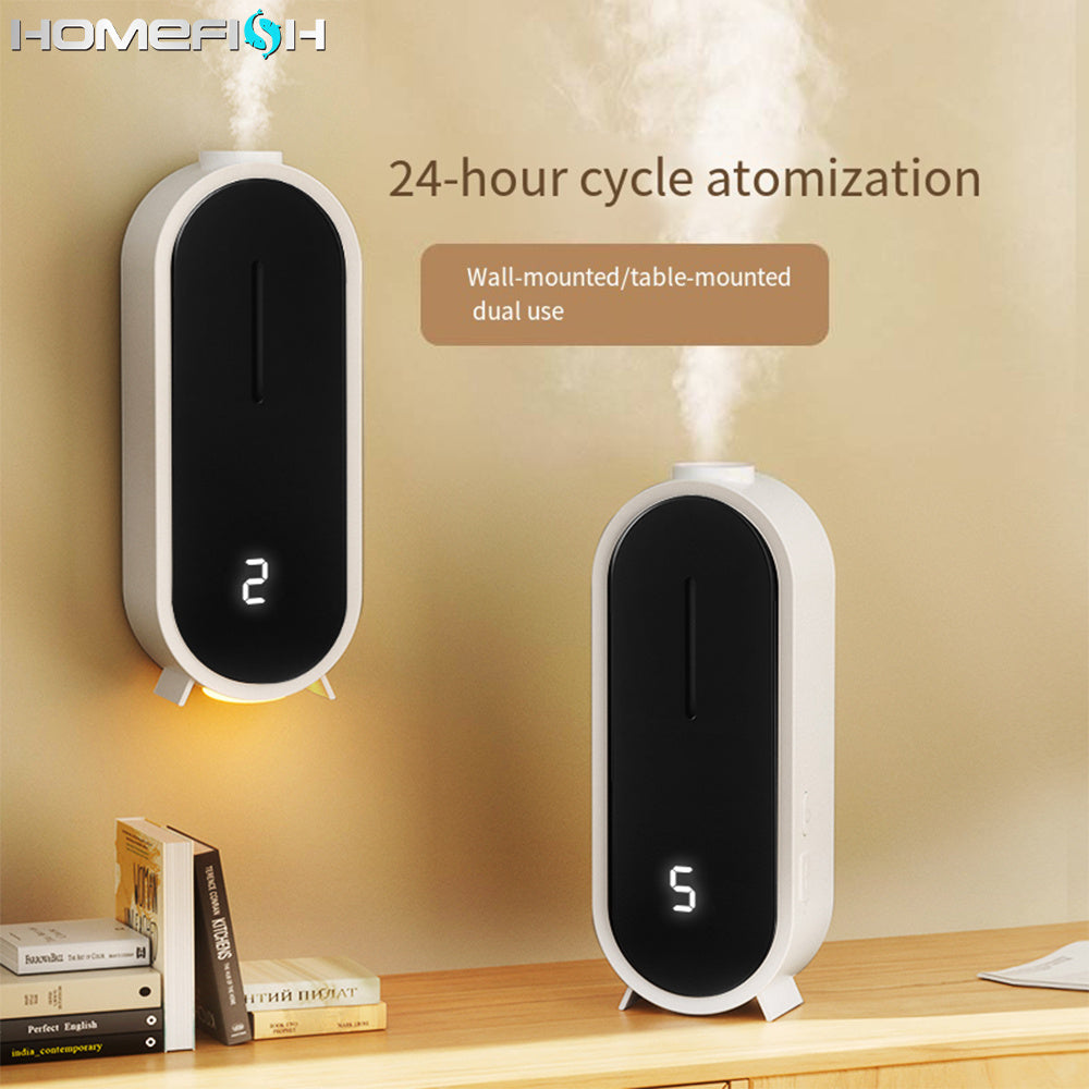 Fully Automatic Aromatherapy & Fragrance Machine – Wall-Mounted or Desktop Odor Removal for Home & Hotel