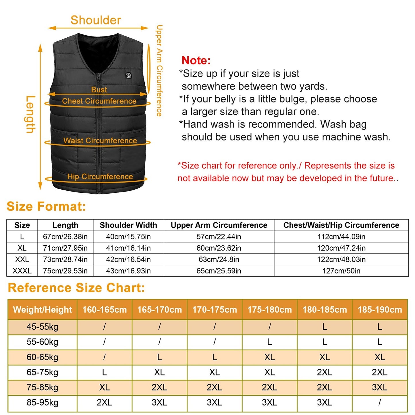 Winter Heated Vest with 10 Heating Pads, USB Adjustable Temperature Gear for Men & Women, Outdoor Warm Heat Coat