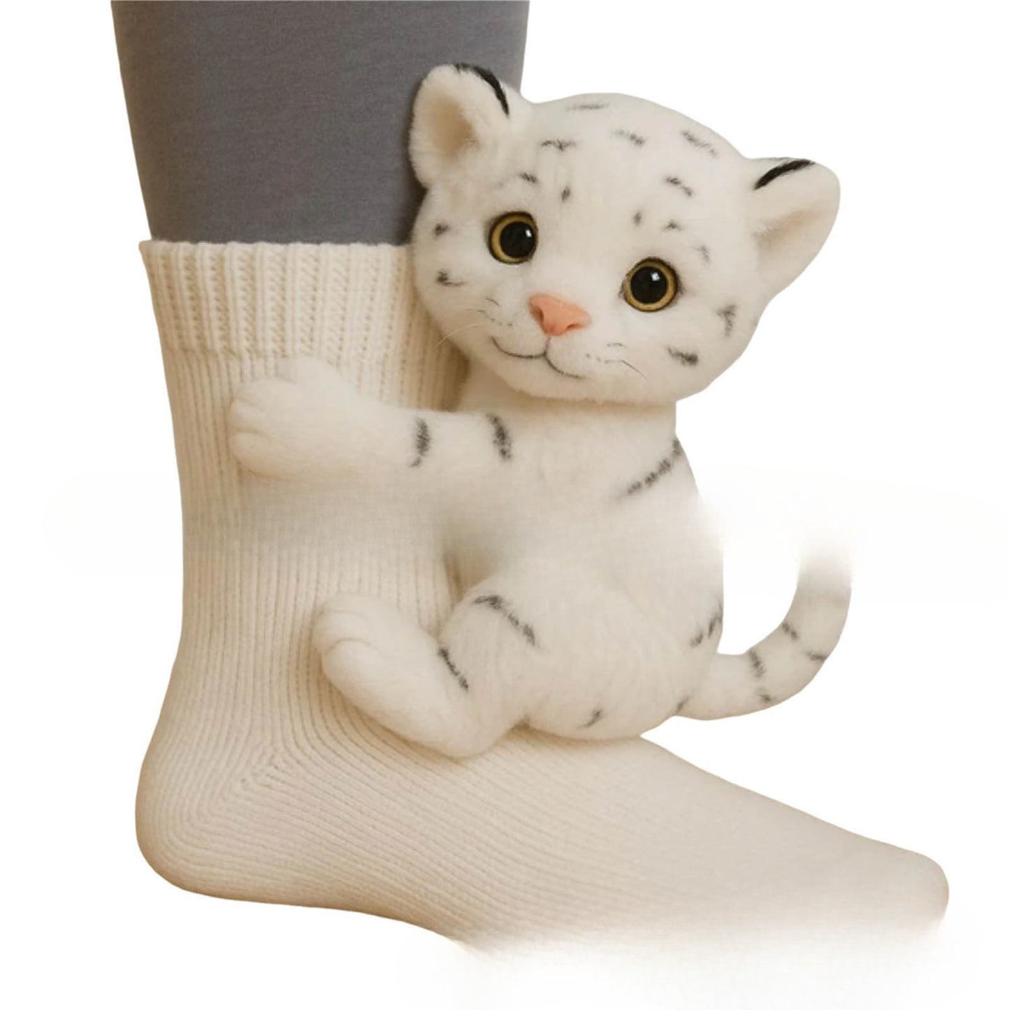 Plush Crochet Animal Cute Animal Socks
