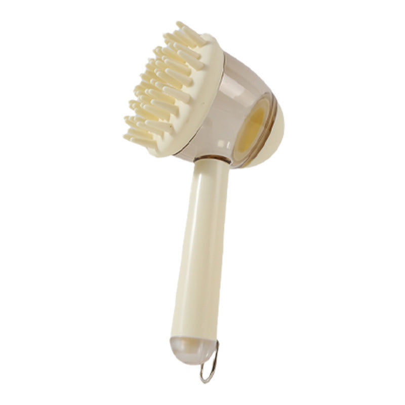 Sheila Merchandise 3 in 1 bath brush for dogs and cats all-in-one pet grooming brush with soft bristles and handle