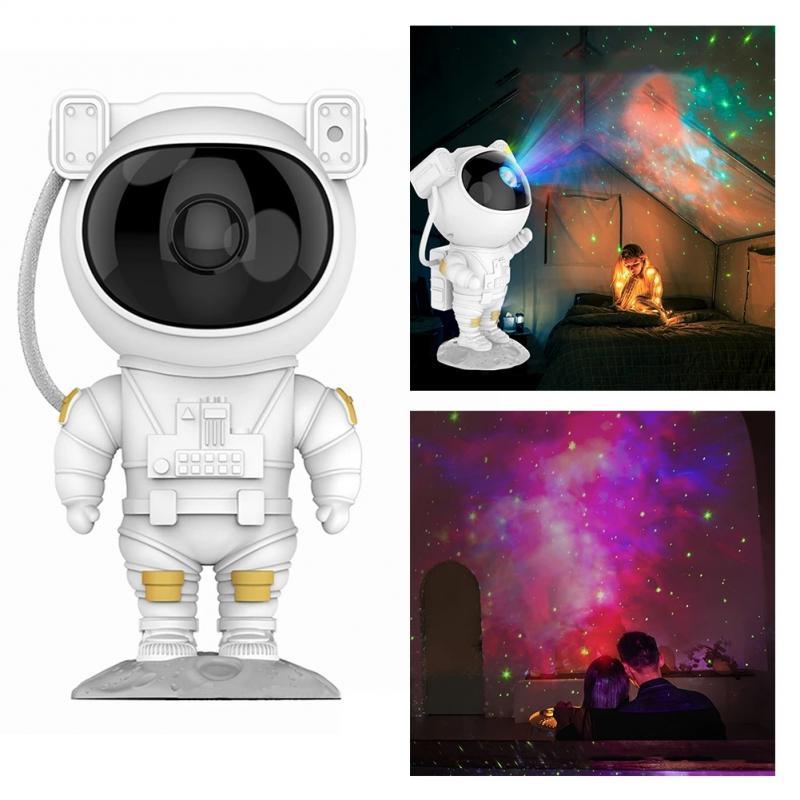 Sheila Merchandise astronaut galaxy projector lamp projecting colorful starry sky in dark rooms