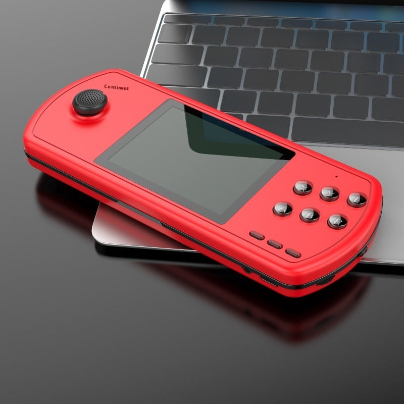Portable 16-bit Gaming Console with Horizontal Display and High-Performance 3D Joystick.
