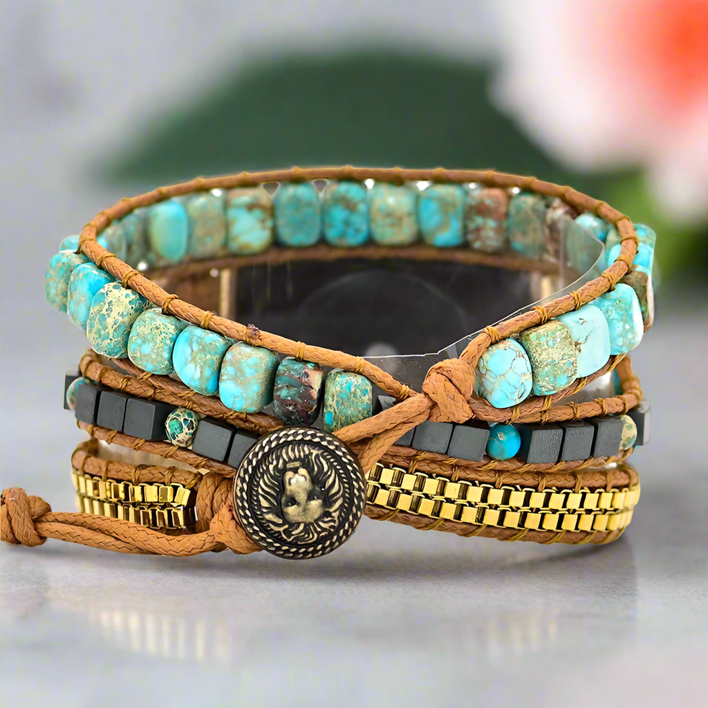 Turquoise Bead Watch band
