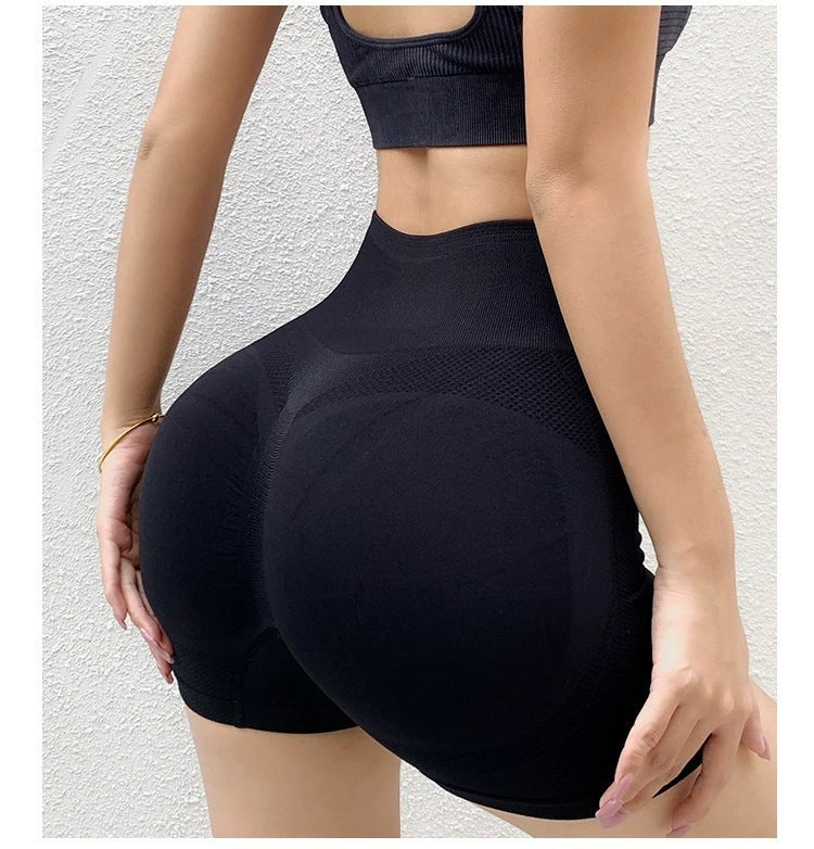 Sheila Merchandise fitness yoga shorts pants in black offering best lifting shorts for women with butt lifting design