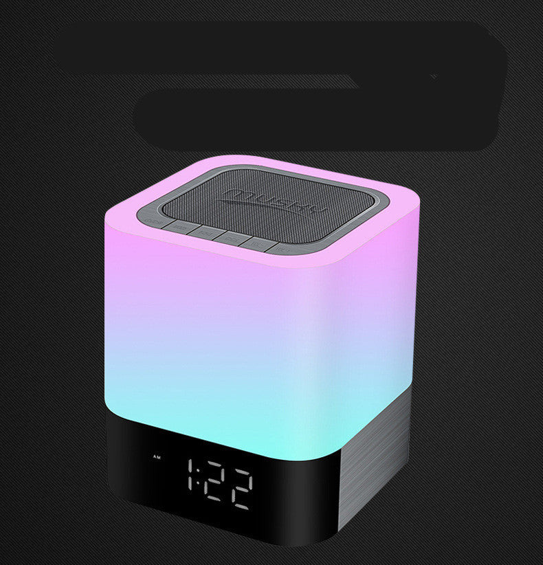 Sheila Merchandise Bluetooth speaker with colorful light and digital clock Bluetooth sound system home office