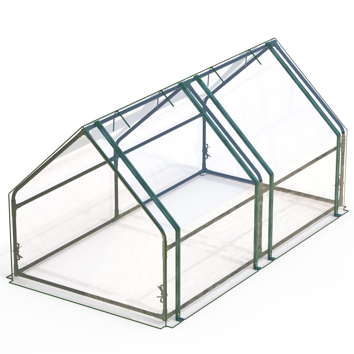 Mini greenhouse With Roll-Up Zipper Doors