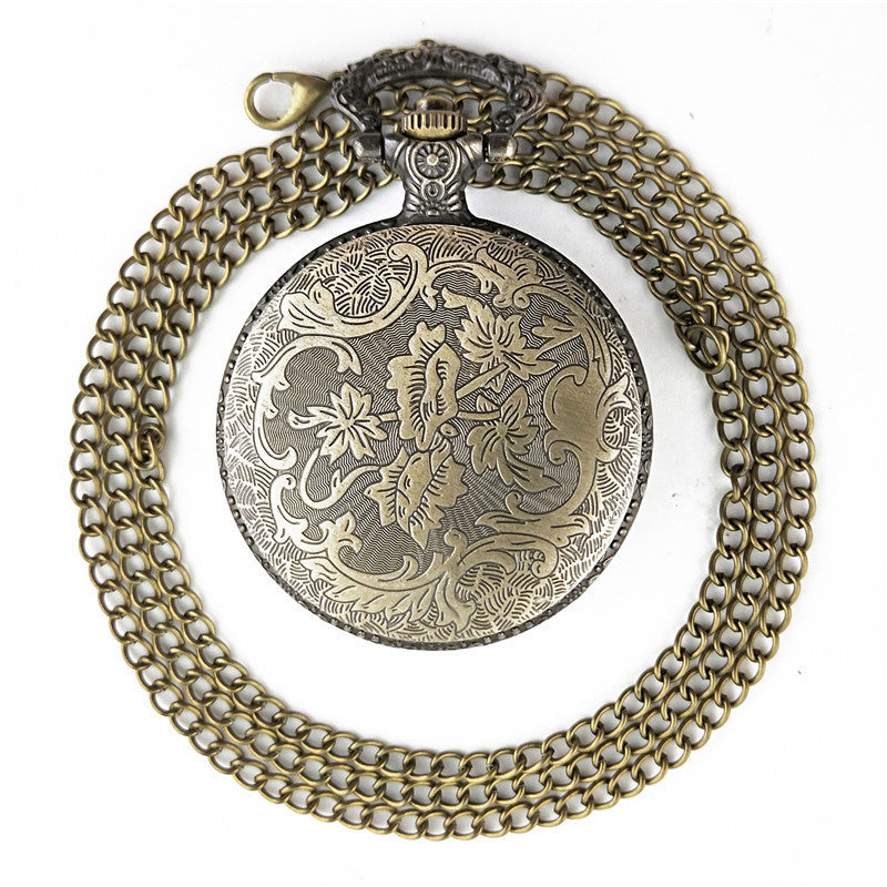 Elegant Vintage Pocket Watch – Retro Bird & Arrow Design Gift Idea"