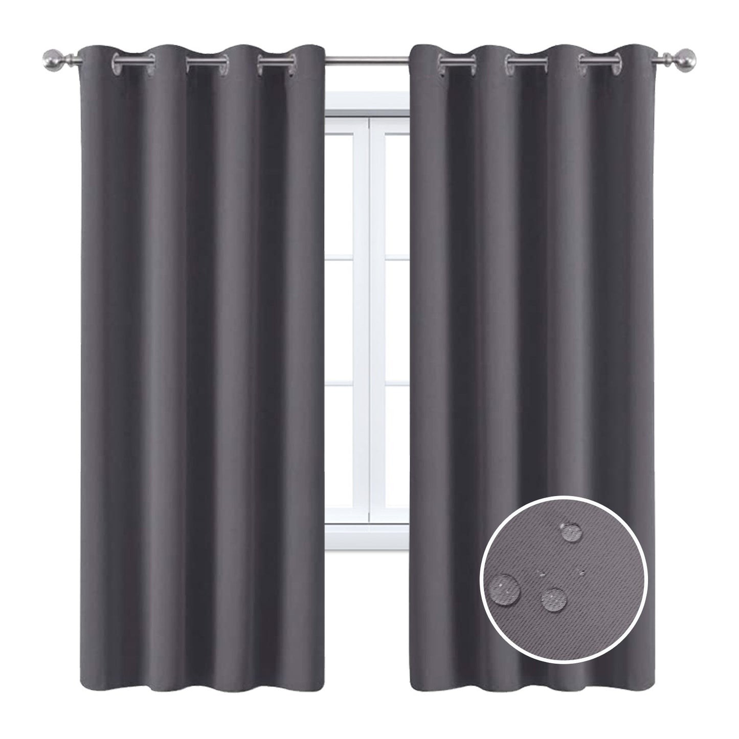 Full Blackout Curtain With Black Lining