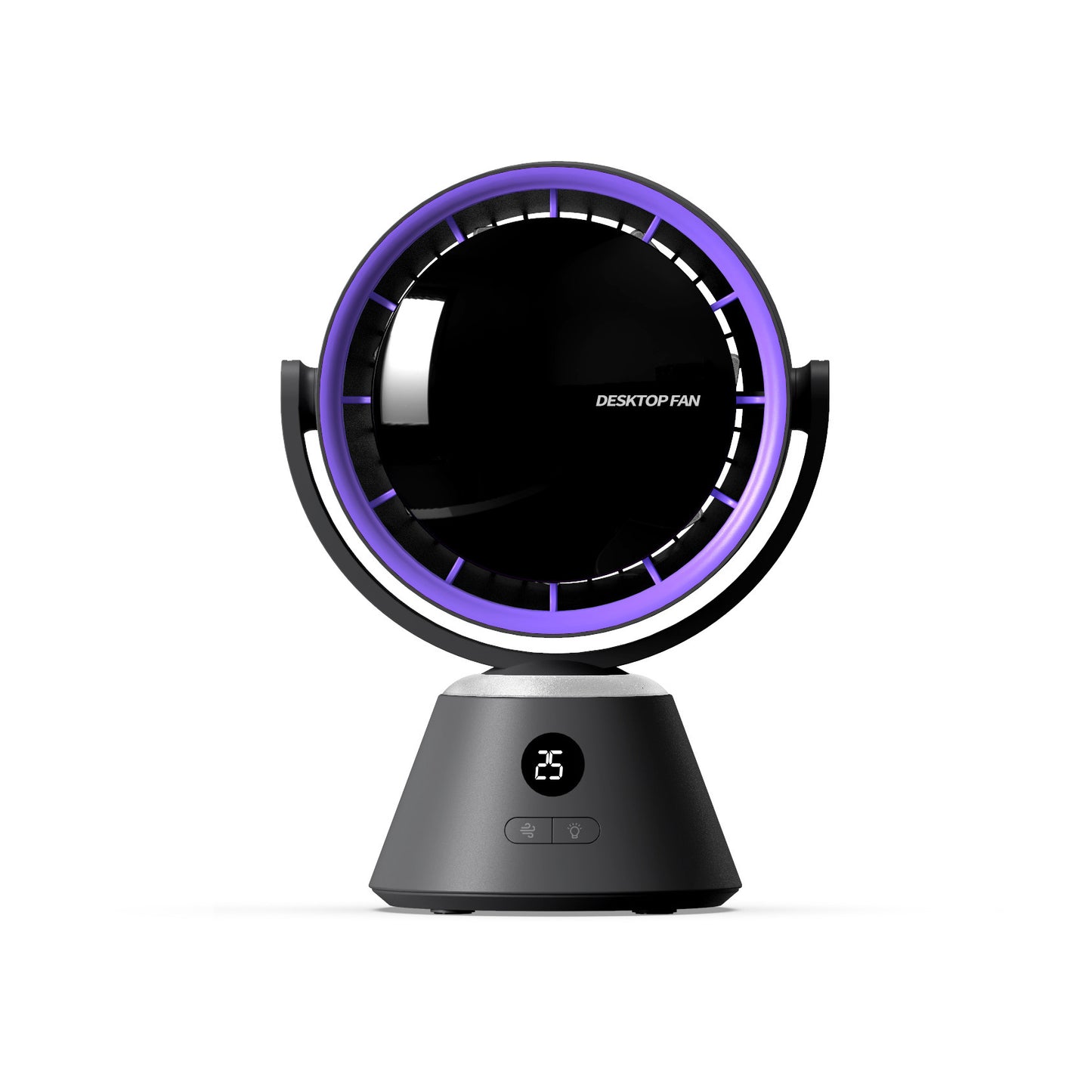 Sheila Merchandise mini turbine fan for office desk with smart charging and digital display