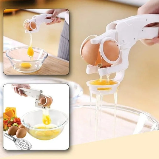 Sheila Merchandise easy egg breaker tool for quick and mess-free egg cracking in the kitchen