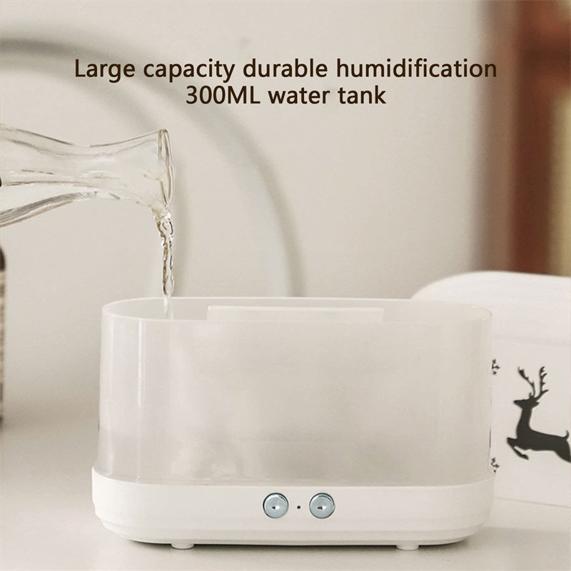 Elk flame humidifier diffuser with 300ML water tank being filled with water for humidification