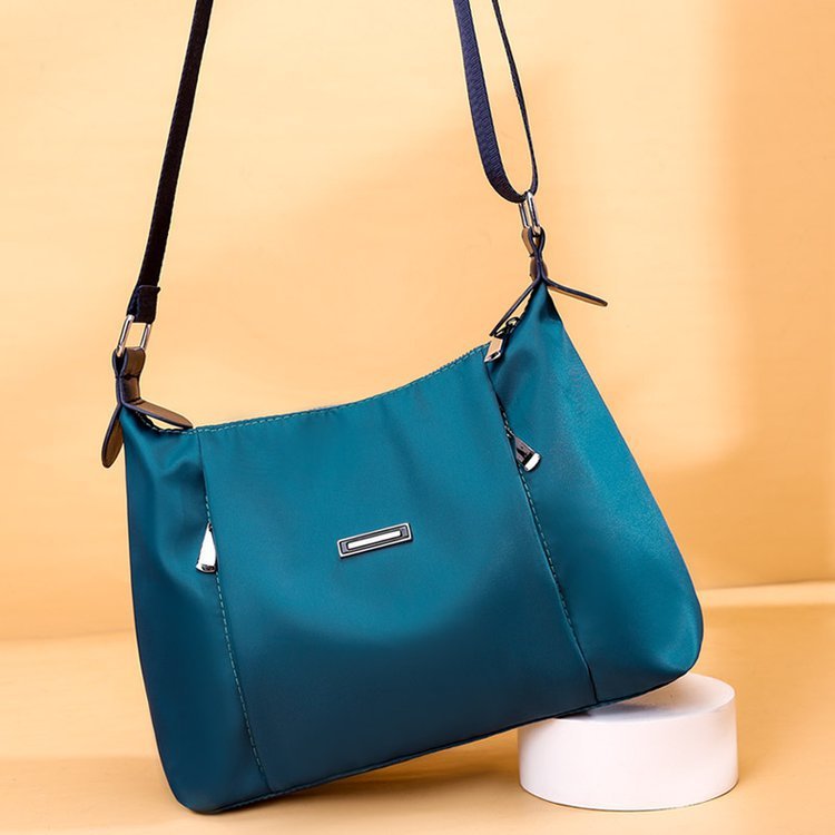 Teal shoulder bag by Sheila Merchandise modern everyday fashion handbag for women with adjustable strap