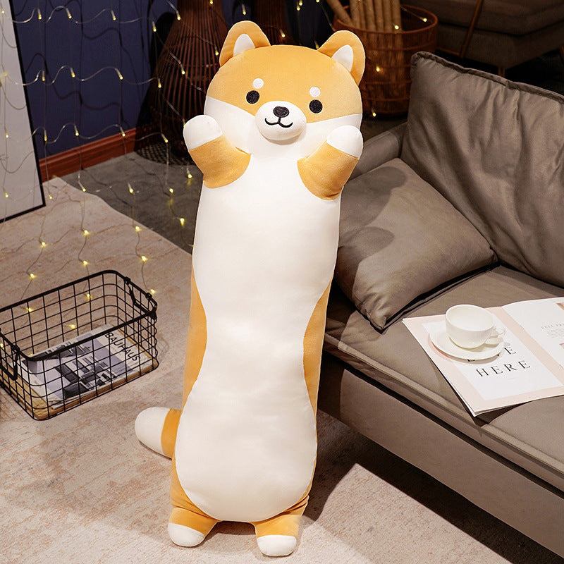Giant Shiba Plush Pillow – Cute Bed & Couch Backrest Cushion