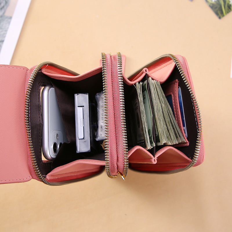 Touch Screen Mobile Phone wallet Small Crossbody purse