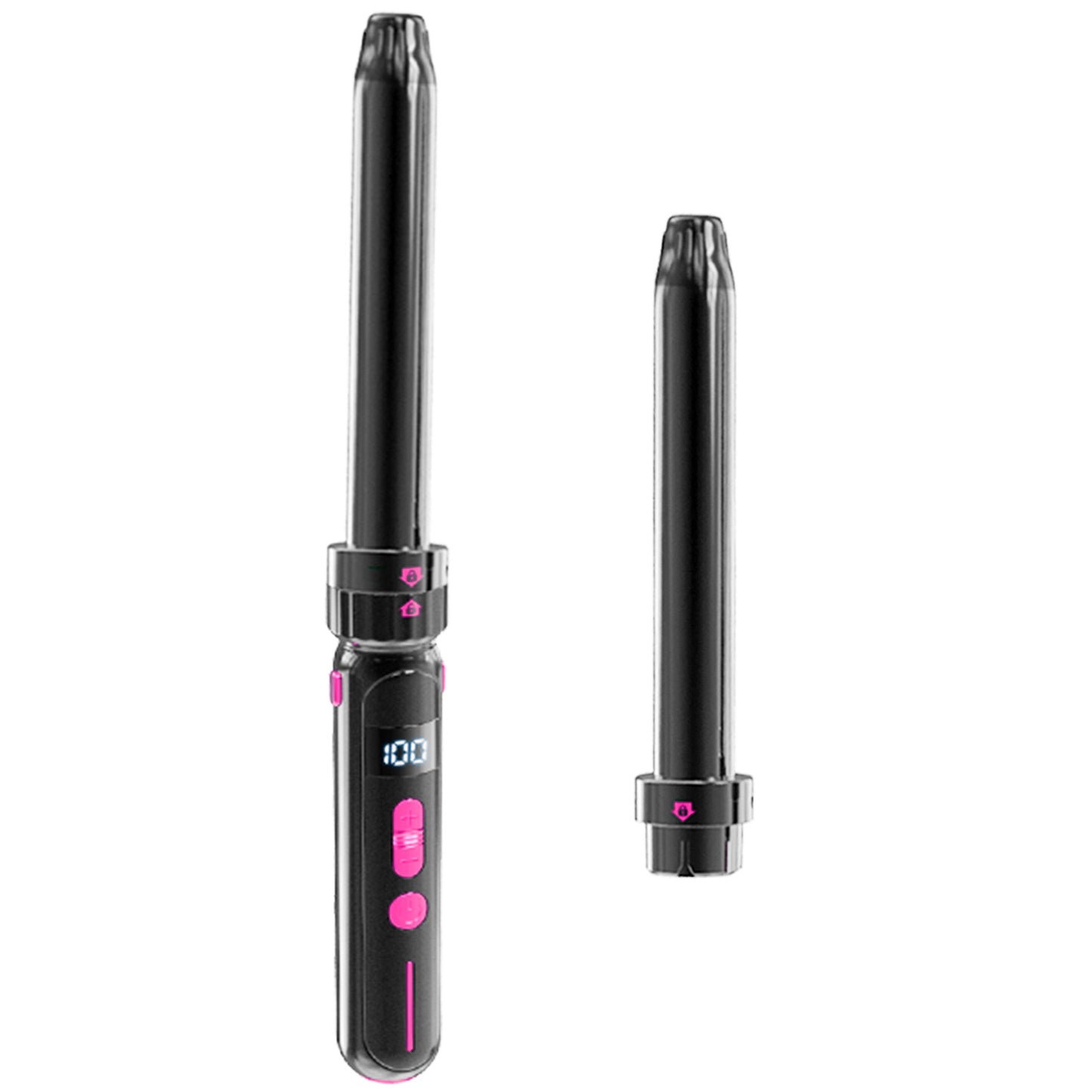 Sheila Merchandise Curling Wand with LCD Display, a fashionable hair styling accessory for creating beautiful curls