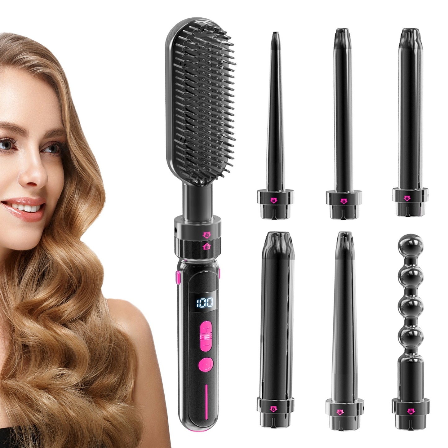 Sheila Merchandise fashionable hair styling accessory with multiple styling attachments for versatile hairstyles