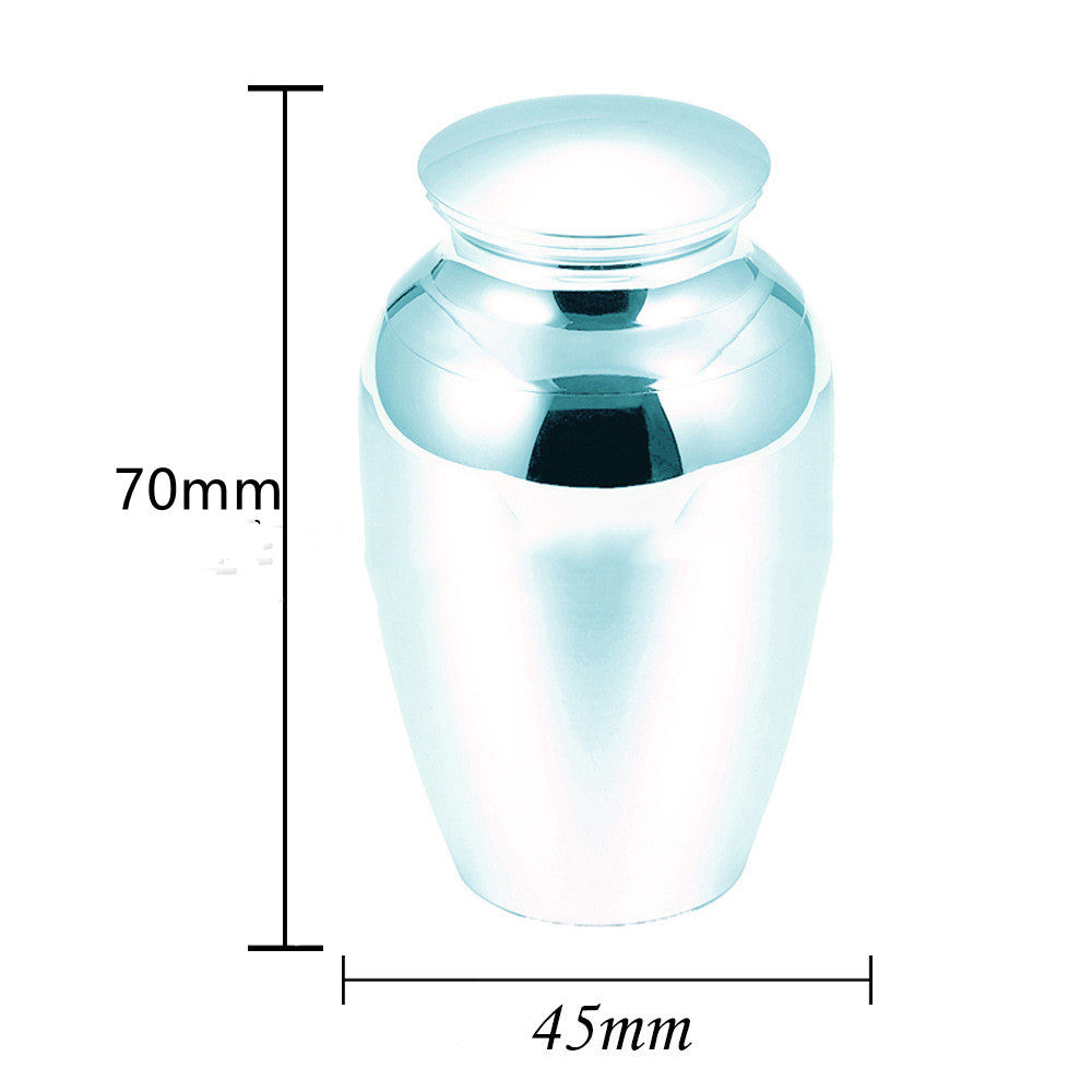 Your Wings Were Ready But My Heart Was forever heart remembrance urn silver keepsake urn 70mm height