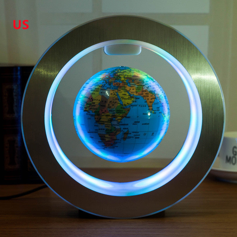 Round LED World Map Floating Globe Magne by Sheila Merchandise with LED floating globe for home decor