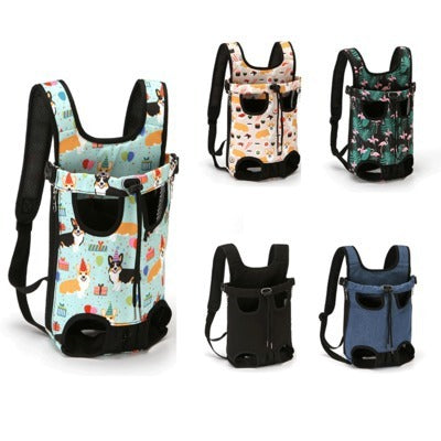 Sheila Merchandise pet chest carrier bag in various colors and patterns for carrying small pets comfortably