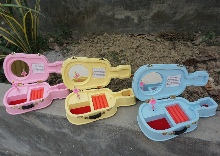 Sheila Merchandise musical ballet dancer box in pink yellow and blue with rotating ballerina and music mechanism