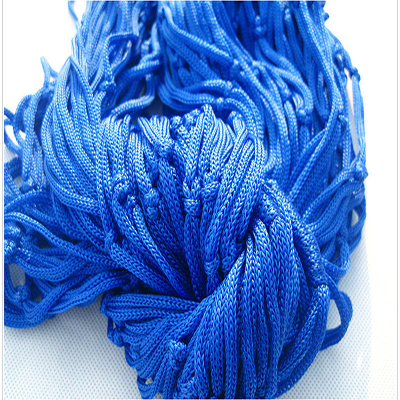 Sheila Merchandise blue portable hammock swing made of durable braided fabric ropes