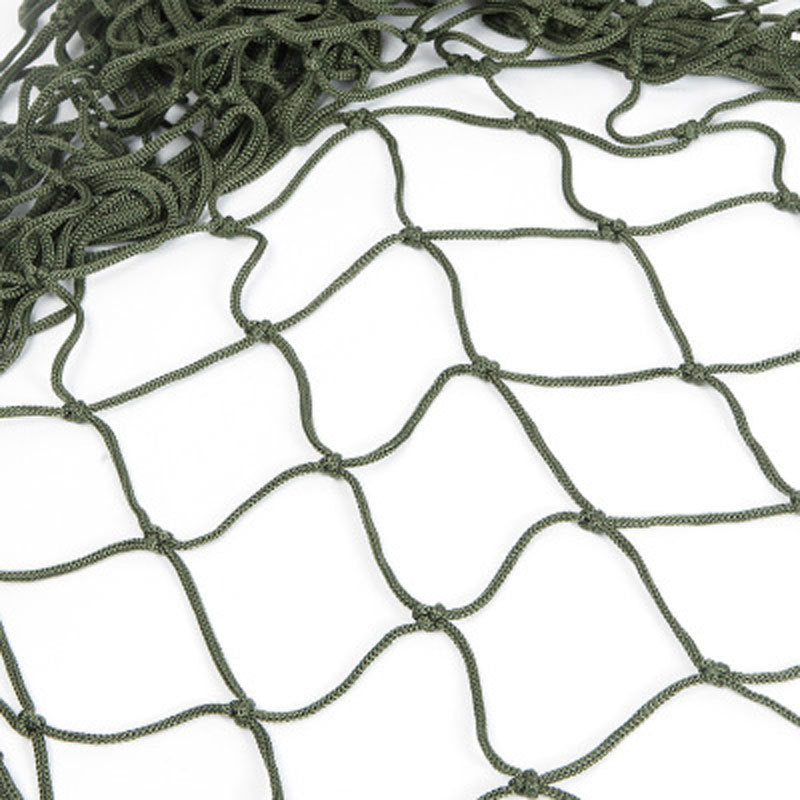 Green netting material for portable hammock swing by Sheila Merchandise with durable knotted design