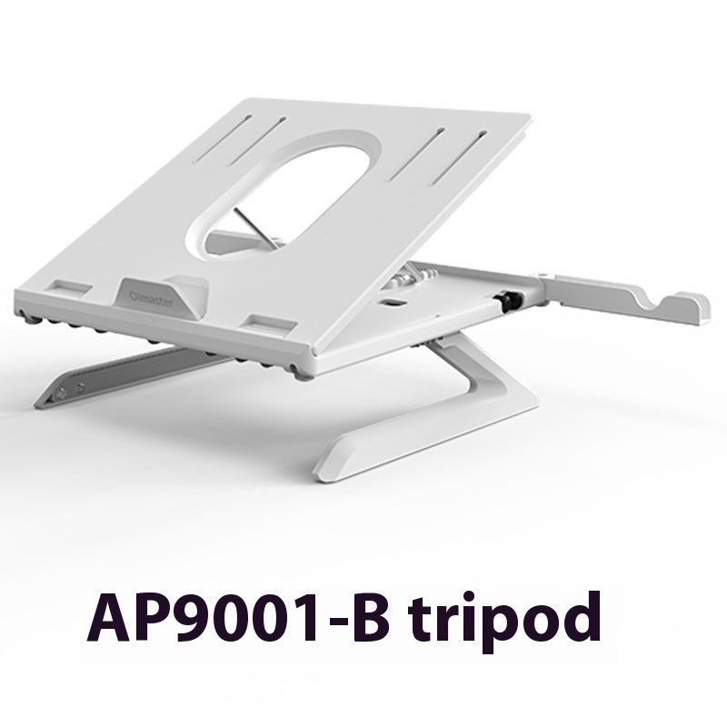 Portable laptop stand aluminum with adjustable height and sturdy design for comfortable use