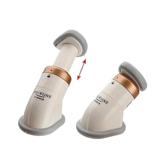 Sheila Merchandise non-surgical chin reducer device for neck and chin slimming in white and gold
