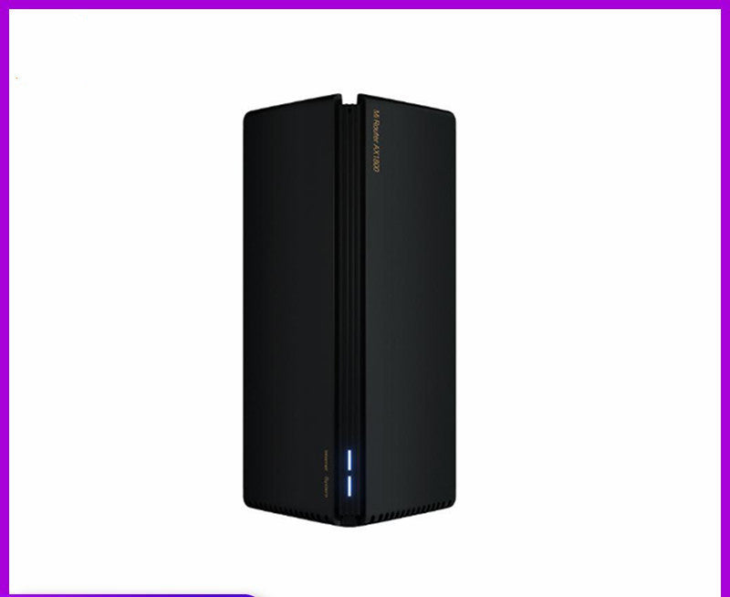 Qualcomm AX1800 wireless router with sleek design and LED status indicators for fast internet connectivity