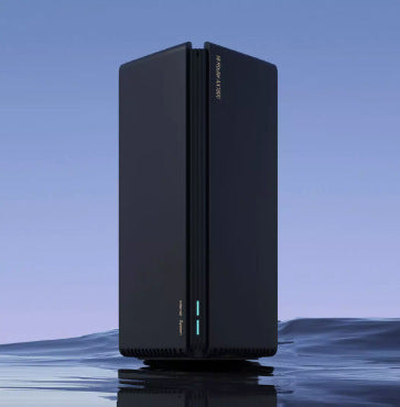 Qualcomm AX1800 wireless router with sleek design for high-speed internet connectivity