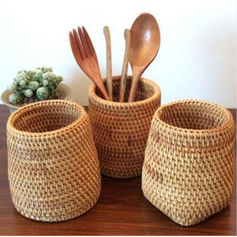 Sheila Merchandise woven storage box set with natural texture ideal home office storage solution