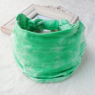 Sheila Merchandise green retro tie dye headband with soft fabric and elastic back