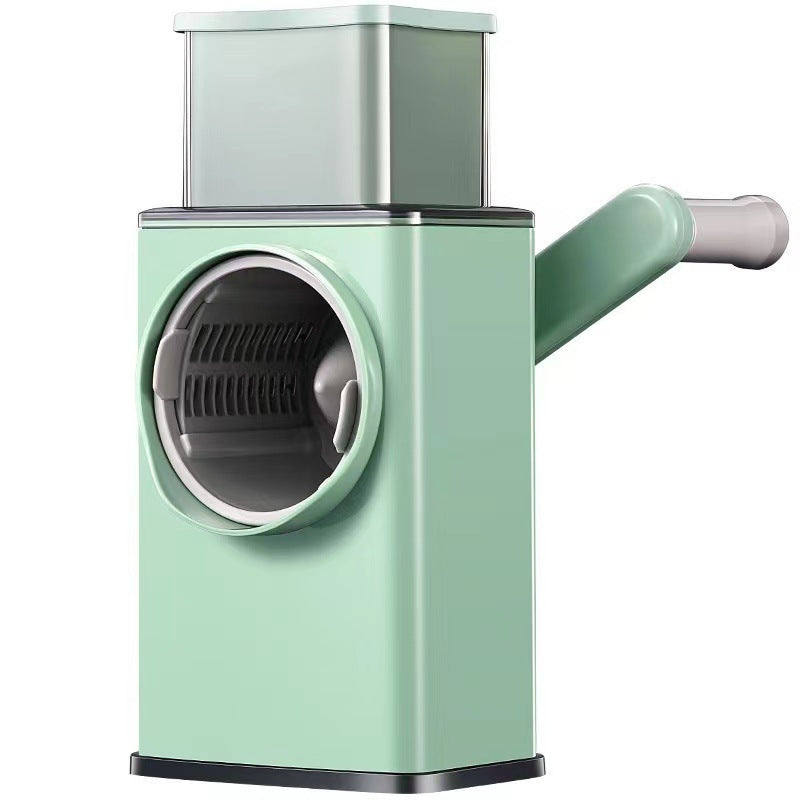 Sheila Merchandise quick meal prep chopper in mint green with hand crank and stainless steel blade